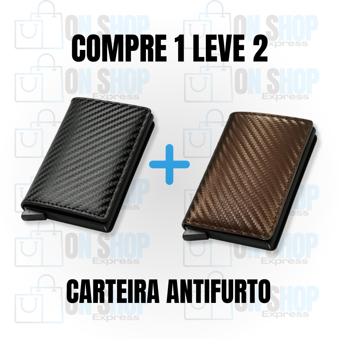 Carteira Masculina Slim Carbon