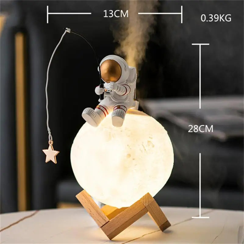 Luminária de Mesa e Umidificador de Ar Astronauta