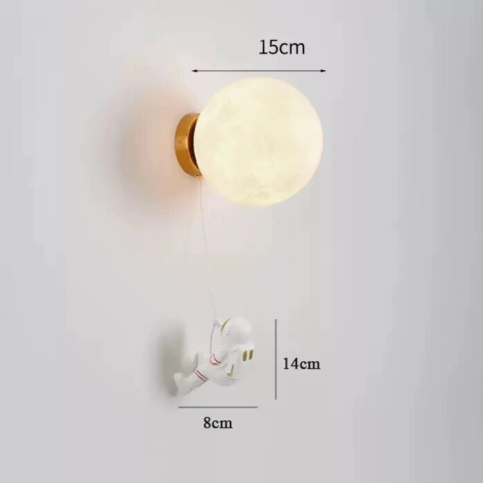 Luminária de Parede Lua e Astronauta - AstroStar™