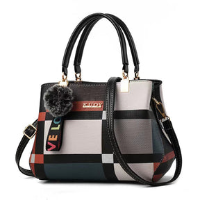 Bolsa de Ombro Feminina Vittoria Plaid™ + Brinde Exclusivo
