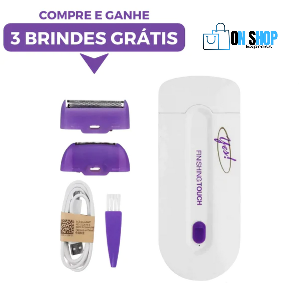 Depilador Indolor 2 em 1 + [BRINDES EXCLUSIVOS]