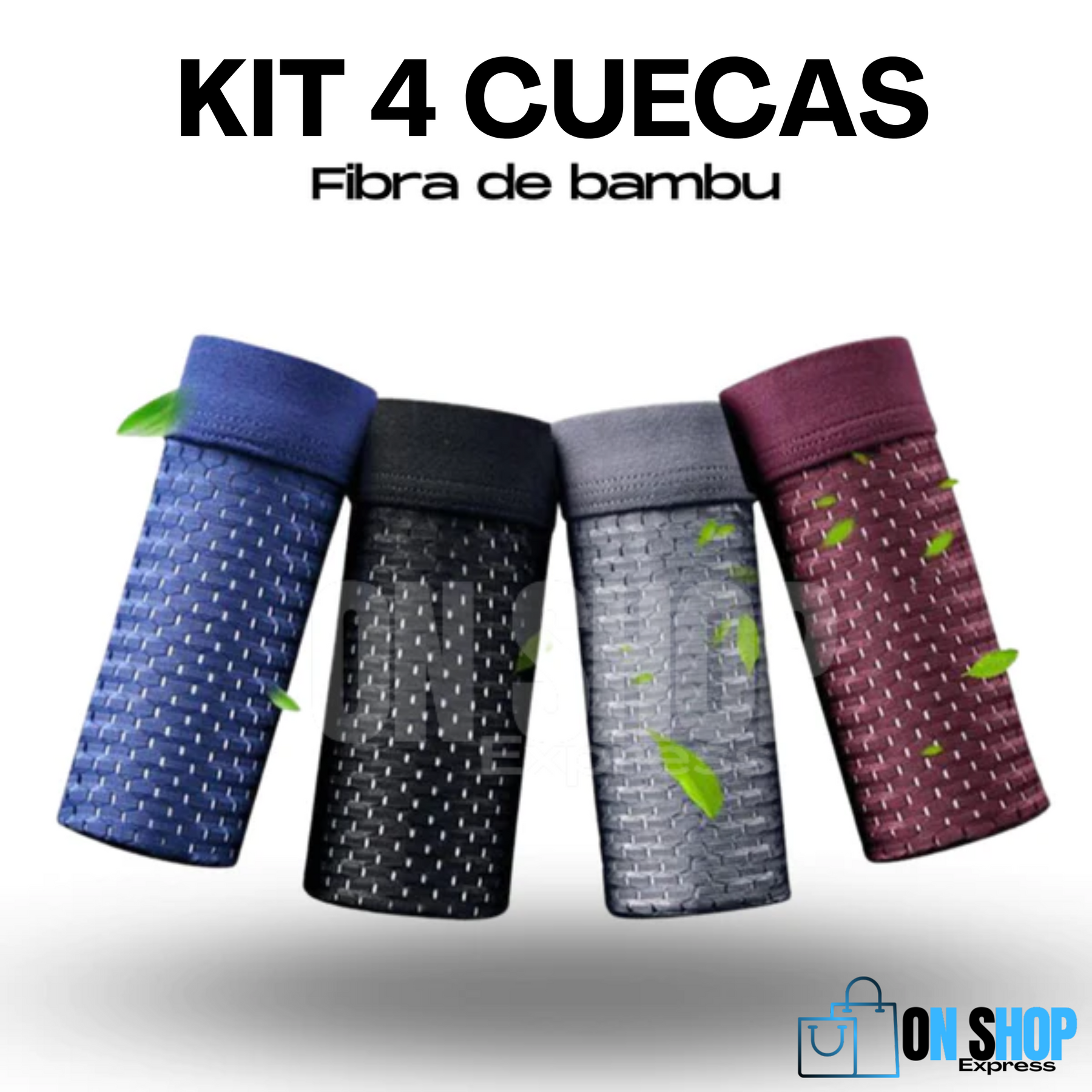 Cuecas de Fibra de Bambu Sky Hero [PAGUE 2 E LEVE 4]