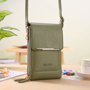 Bolsa de Couro Legítimo Forever Better™  - Porta Celular Premium