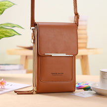 Bolsa de Couro Legítimo Forever Better™  - Porta Celular Premium
